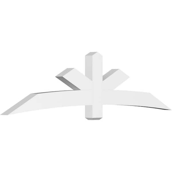 Ekena Millwork Alberta 96 in. W x 24 in. H x 4 in. D Signature Polyurethane Bracket