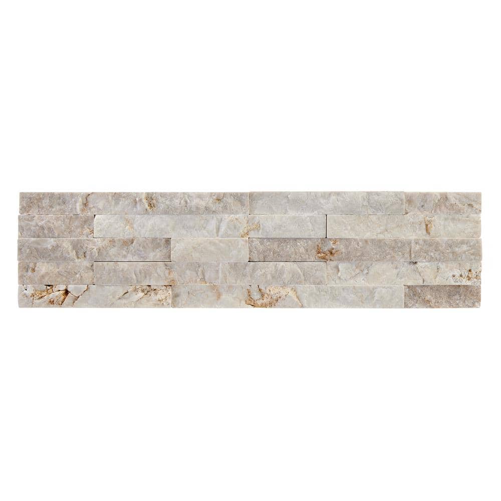 Vanilla Split Face Marble Wall Tile 3x12 for Bathroom and Kitchen