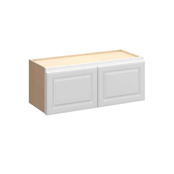 Brighton Raised 30 in. W x 12 in. H x 12 in. D Plywood Assembled Wall Cabinet in Painted White