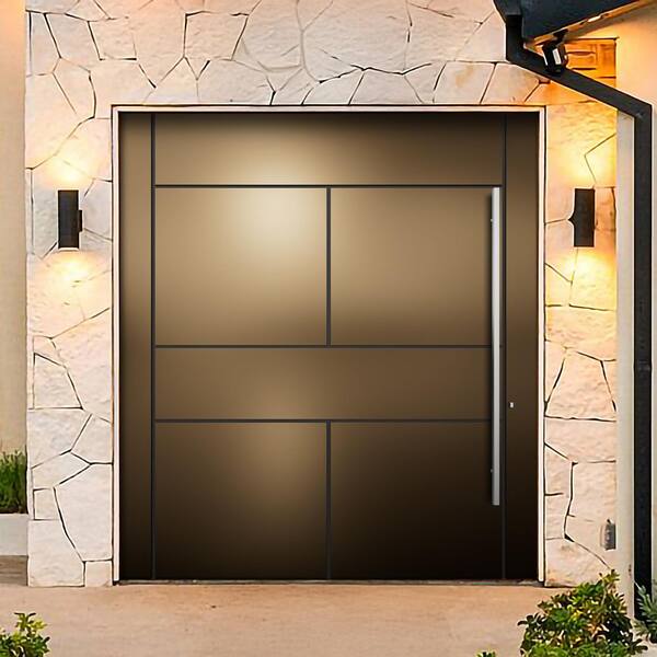 PANDA WINDOWS & DOORS 72 in. x 80 in. Lugano Bronze Aluminum
