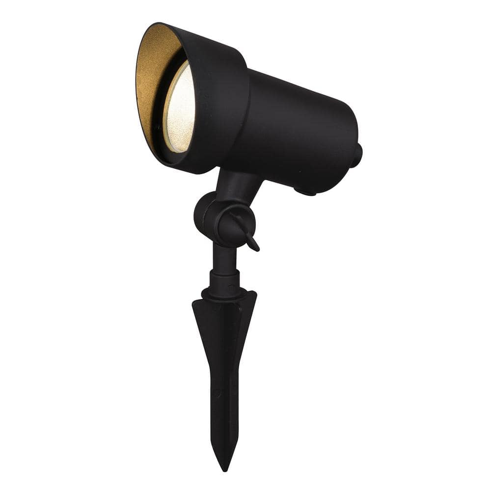 Black Aluminum Low-Voltage LED Outdoor Flood Light