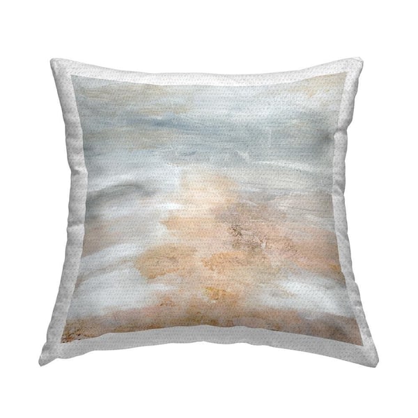 Stupell Industries Muted Brushed Grey Outdoor Printed Throw Pillow by Patricia Pinto