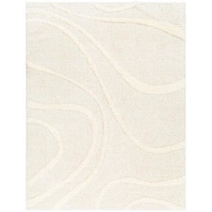 Rodos Cream 7 ft. x 9 ft. Abstract Indoor Area Rug