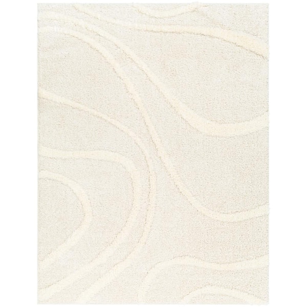 Rodos Cream 8 ft. x 10 ft. Abstract Indoor Area Rug
