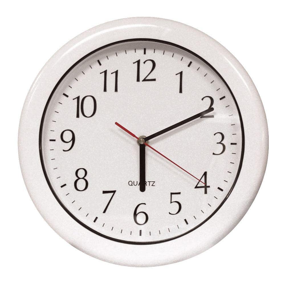 Poolmaster 12 in. White Clock 52600 - The Home Depot