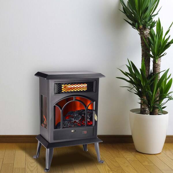 Lifesmart 1000 Electric 3 Sided Infrared Top Vent Stove Heater HT1289 - The  Home Depot
