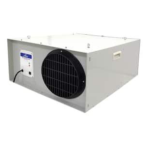 3-Speed Fan Air Filtration System with Remote, Ceiling Hung or Portable on Wheels, 1025 CFM