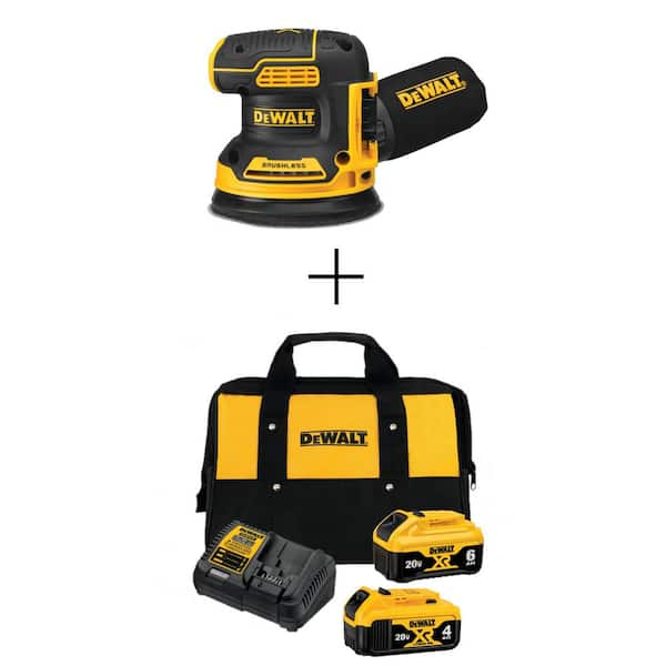 DEWALT 20V MAX* Random Orbit Sander, 5-Inch, Cordless Kit (DCW210D1) 