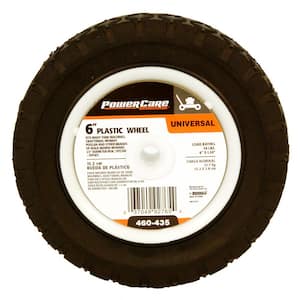 6 in. x 1.5 in. Universal Plastic Wheel for Lawn Mowers
