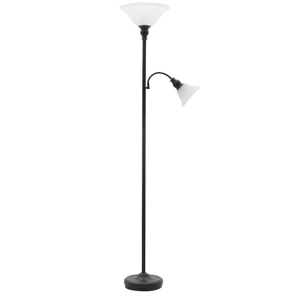 bronze floor lamp with reading light