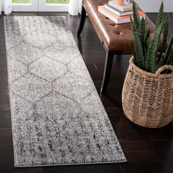 Madison Gray/Ivory 2 ft. x 16 ft. Runner Rug