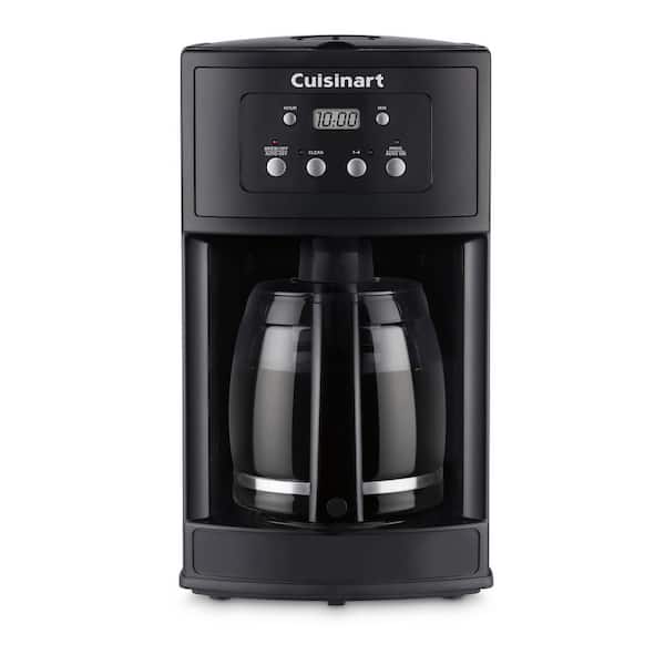 Cuisinart 12-Cup Programmable Black Drip Coffee Maker with Glass Carafe
