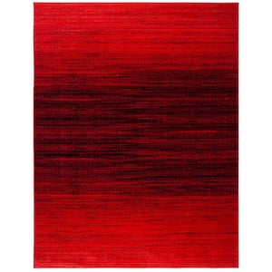 Adirondack Red/Black 8 ft. x 10 ft. Gradient Area Rug