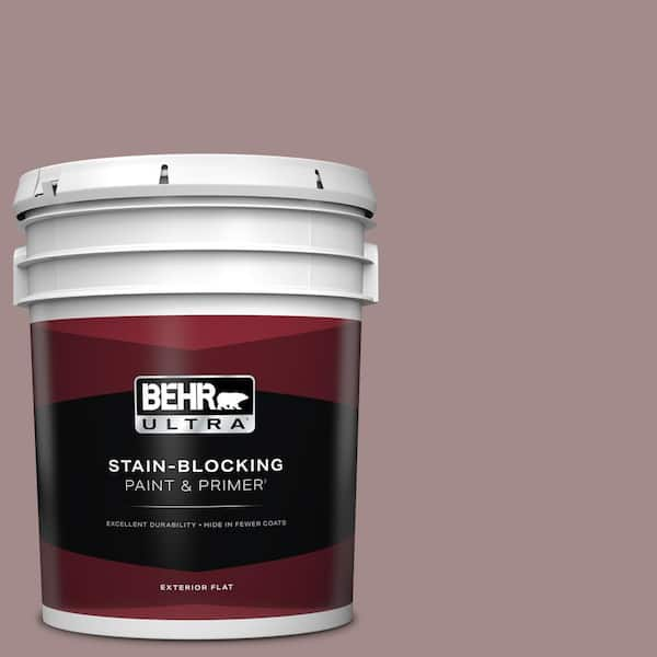 BEHR ULTRA 5 gal. #PPU17-15 Cameo Rose Flat Exterior Paint & Primer