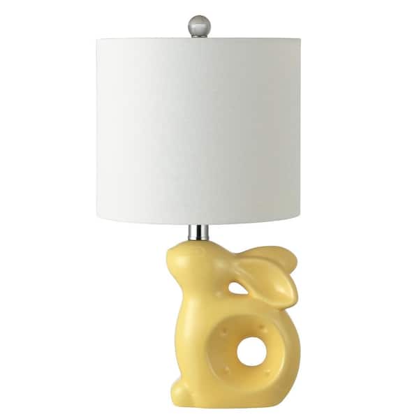 Ruby Rabbit 19 in. Yellow Table Lamp