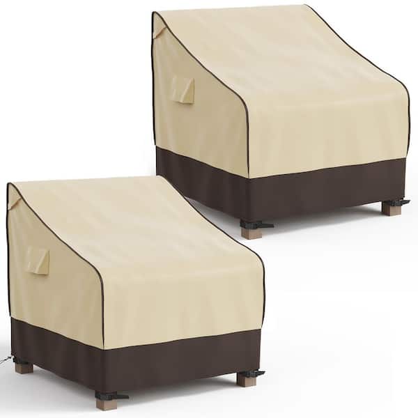 35 in. L x 37 in. W x 36 in. H Waterproof Outdoor Patio Rocking Chair Covers (2-Pack)