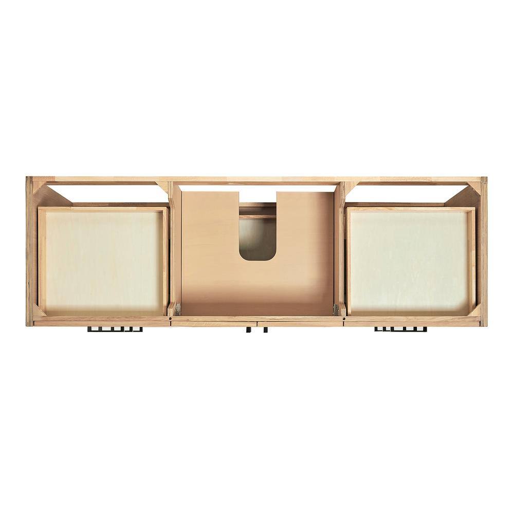 Kelly 67" Light Oak Single Vanity with White Quartz Top