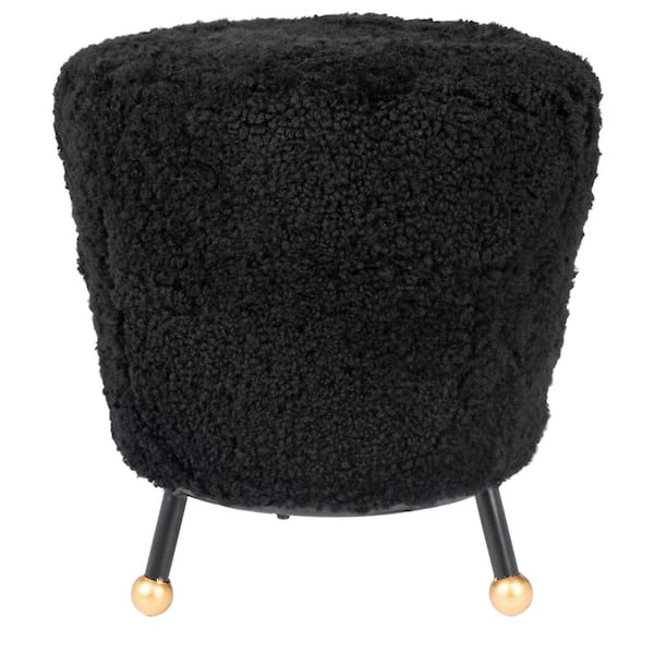 SAFAVIEH Oriana Black Retro Ottoman