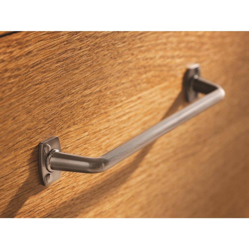 Graphite Steel Industrial Cabinet Bar Pull with Mounting Hardware