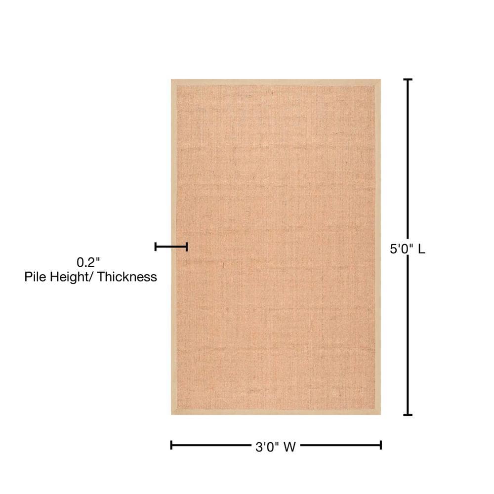 Handmade Beige Wool Flat Woven Accent Rug 3'x5'