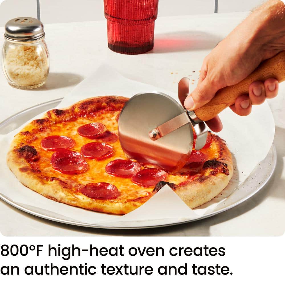 Chefman Black Stainless Steel Electric Indoor/Outdoor Pizza Oven