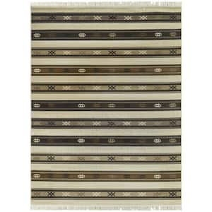 Gioconda Cream 5 ft. x 7 ft. Striped Area Rug