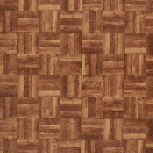 TrafficMaster Colorado Ruby Wood Residential Vinyl Sheet Flooring 12ft. Wide x Cut to Length