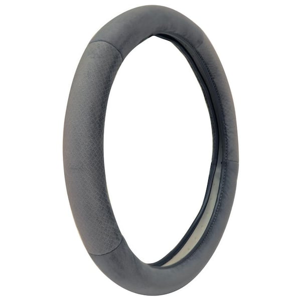 Unbranded Super Soft Steering Wheel Cover in Grey