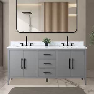 UAパシュ34ERD9380 Vanity Art 72 in. W x 22 in. D x 34 in. H Double Sink