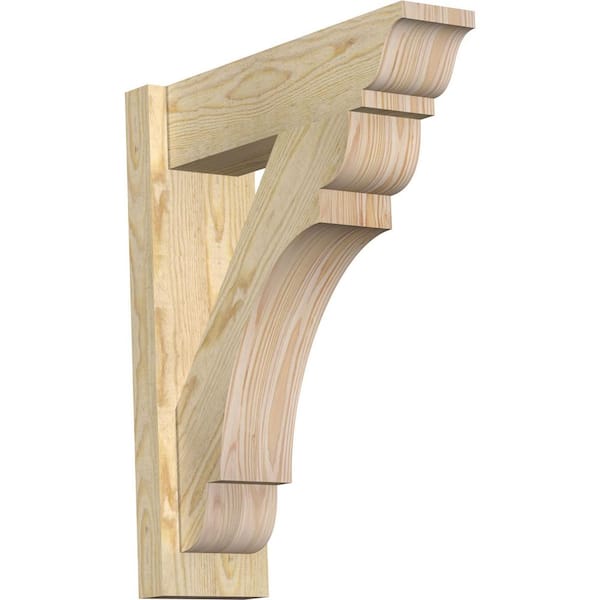 Ekena Millwork 6 in. x 24 in. x 20 in. Douglas Fir Olympic Traditional Rough Sawn Outlooker