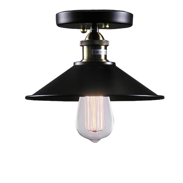 Warehouse of Tiffany Edison Candice Collection 1-Light Black Indoor Pendant