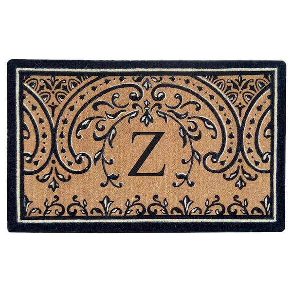 Heavy Duty Coir Easton 24 in. x 39 in. Monogrammed Z Door Mat