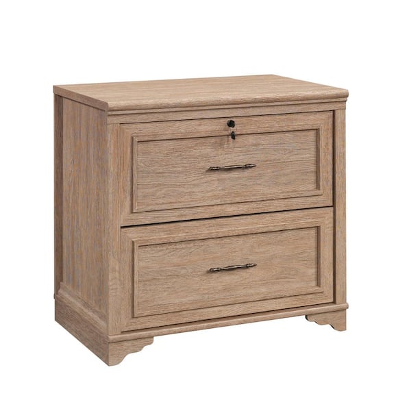 SAUDER Rollingwood Country Brushed Oak Lateral File Cabinet with Locking Drawer