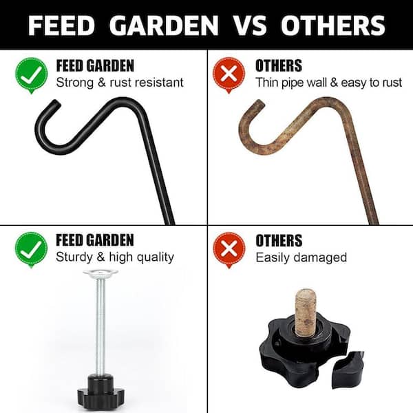 Justincity 14 in. Deck Hook Solid Steel Deck Hangers for Bird