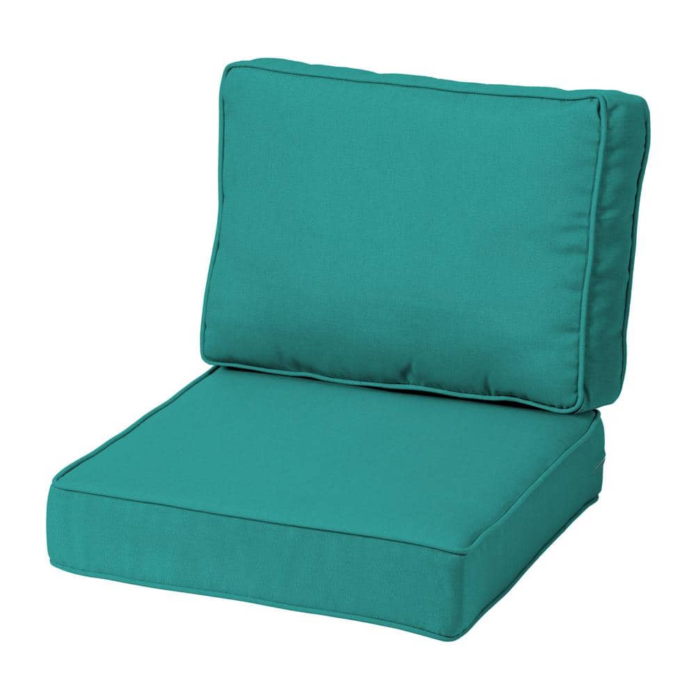 ARDEN SELECTIONS ProFoam 24 in. x 24 in. 2Piece Deep Seating Outdoor Lounge Chair Cushion in