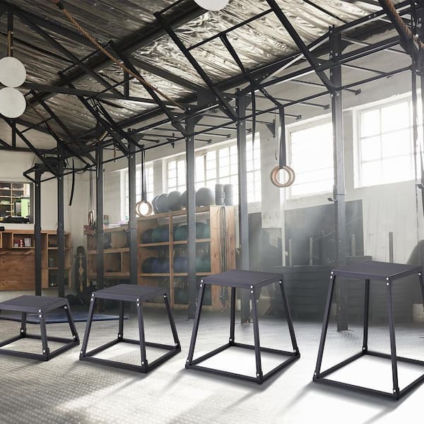 VEVOR Plyometric Box Set 12 in. x 18 in. x 24 in. x 30 in