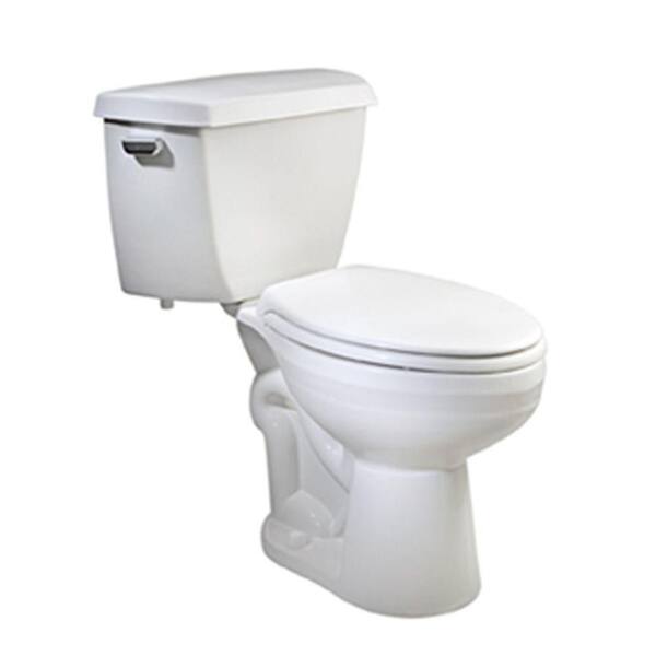 Crane Hymont 2-piece 1.6 GPF Elongated Toilet in White-DISCONTINUED