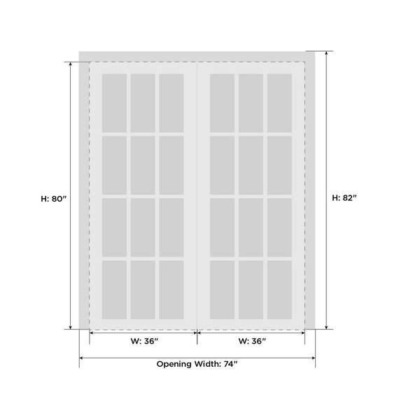 Oriental Furniture 72-in x 82-in Natural 2-Panel Square Prefinished Pine Wood Sliding Door (Hardware Included) Oriental Furniture 72-in x 82-in Natural 2-Panel Square Prefinished Pine Wood Sliding Door (Hardware Included)