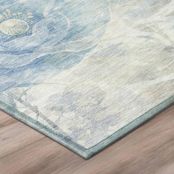 Chantille Machine Washable Indoor/Outdoor Abstract ACN2890 Sky 2 ft. x 3 ft. Accent Rug