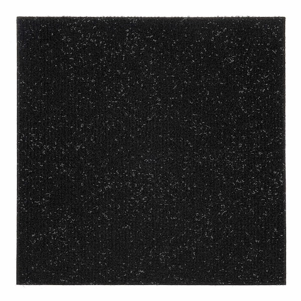 ACHIM Nexus Black 19.7 in. x 19.7 in. Self-Adhesive Carpet Floor Tile (12-Tiles/32.3 sq. ft.)