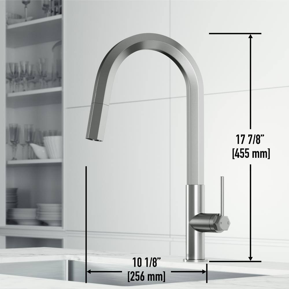Hart 18" Stainless Steel Pull-Down Kitchen Faucet