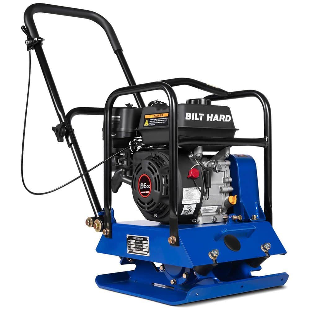BILT HARD 6.5 HP 3500 lbs Gas Powered Plate Compactor with 5700 VPM ...