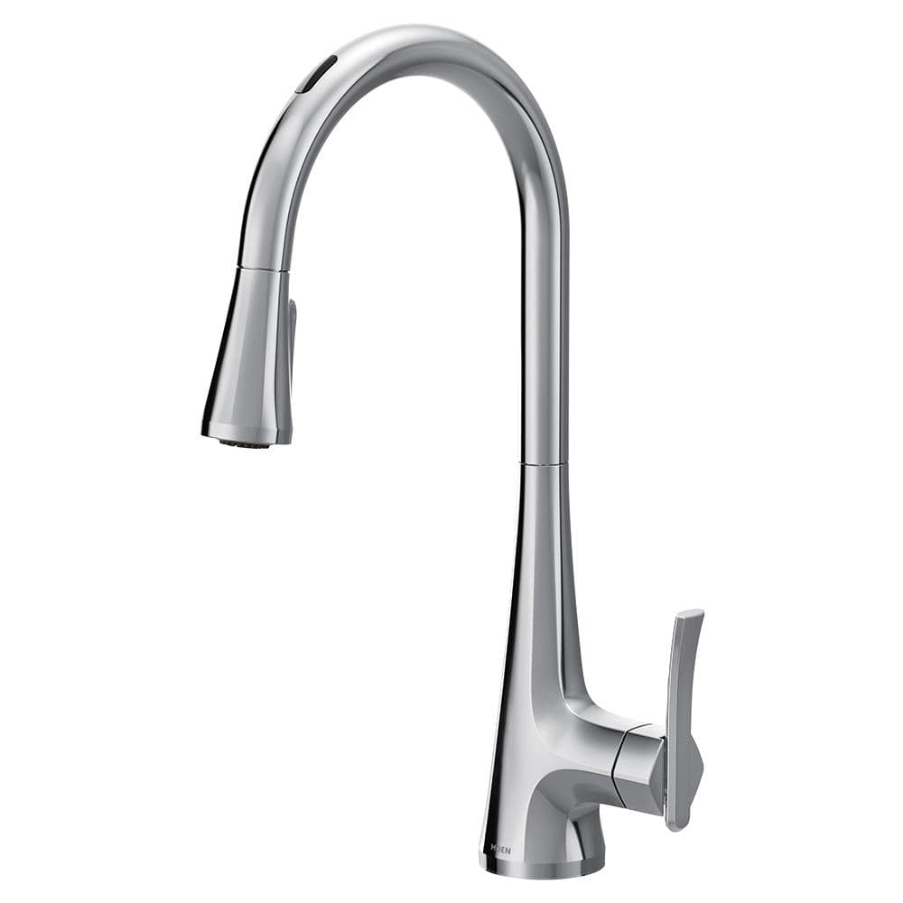 MOEN Sinema Single-Handle Smart Touchless Pull Down Sprayer Kitchen ...