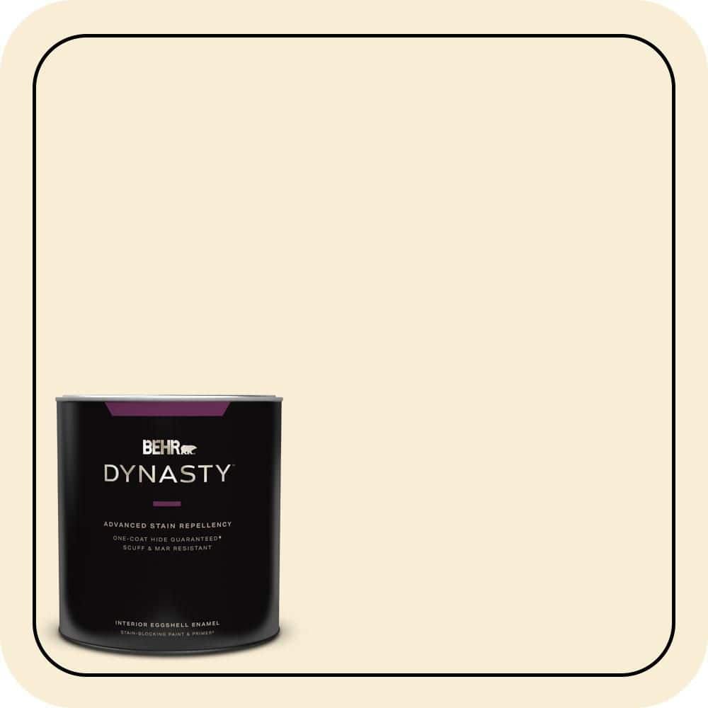 BEHR DYNASTY 1 qt. #380E-1 Mist Yellow Eggshell Enamel
