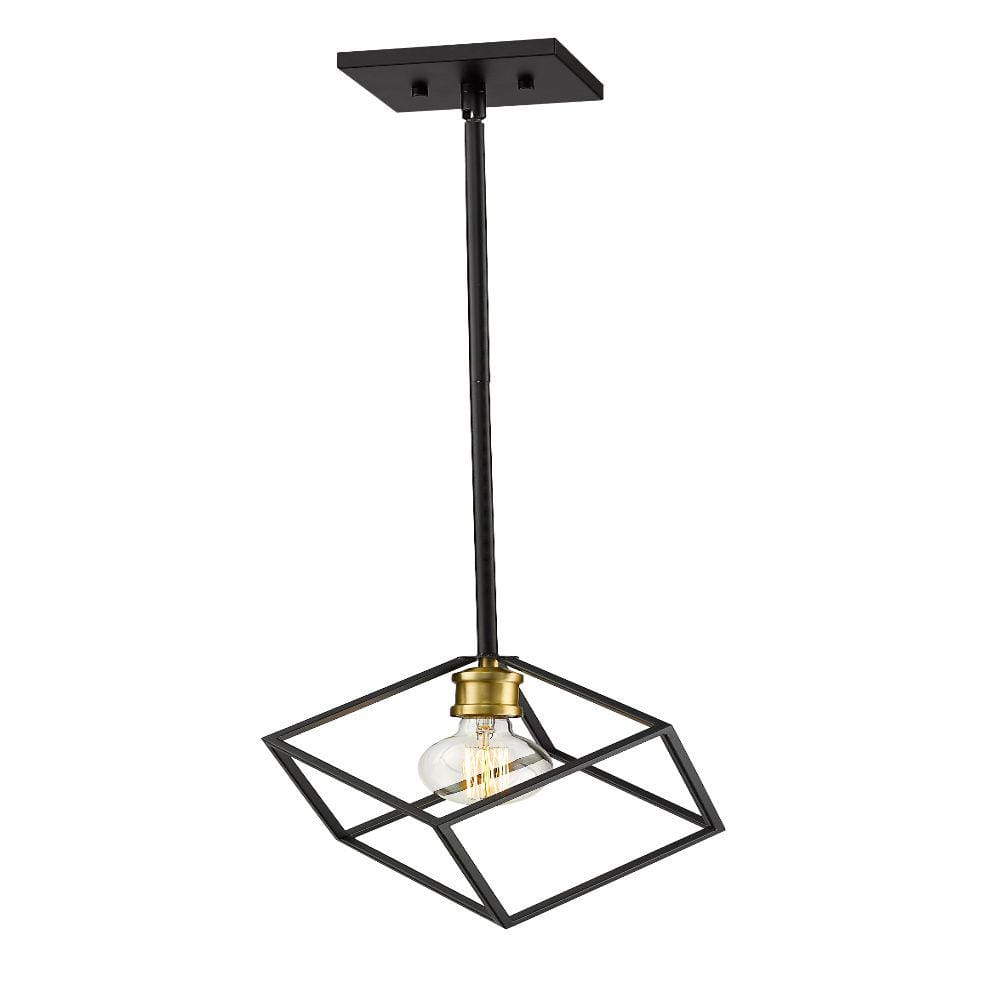 1-Light Bronze and Olde Brass Standard Pendant