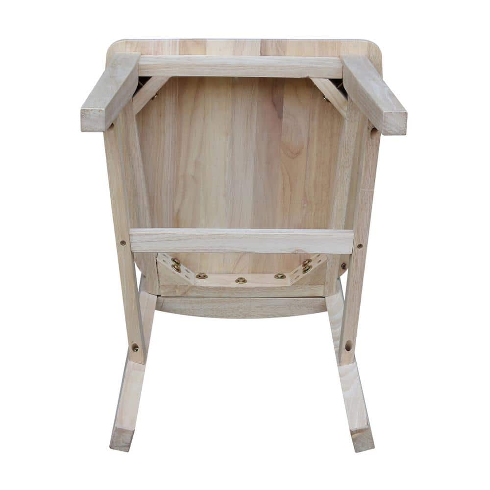 Windsor White High Slat Solid Wood Side Chair Set