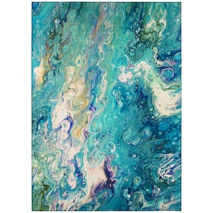 Copeland Lagoon 5 ft. x 7 ft. 6 in. Abstract Area Rug