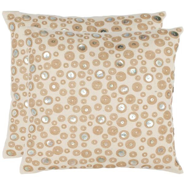 Safavieh Starlette Embellished Down Alternative Standard Throw Pillow (Set of 2)