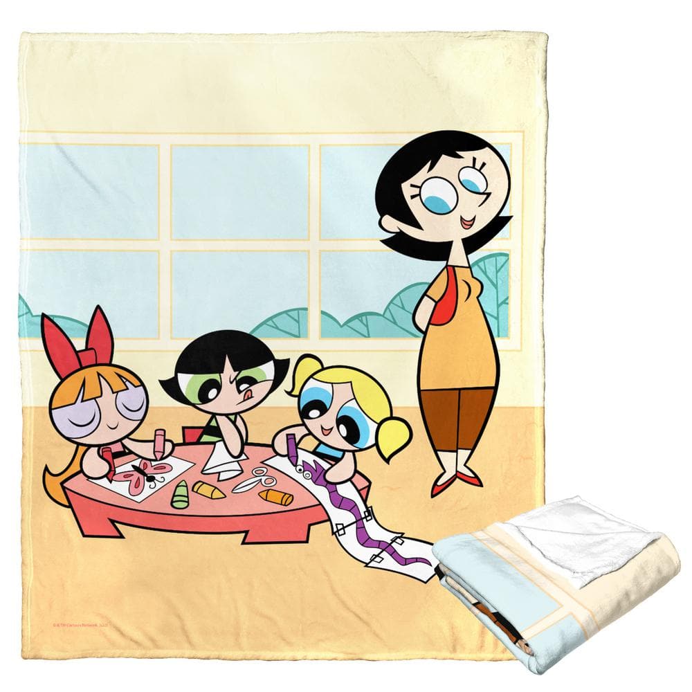 THE NORTHWEST GROUP Cartoon Network's Power Puff Girls Silk Touch Multi-Color Throw Blanket Class Time Fun