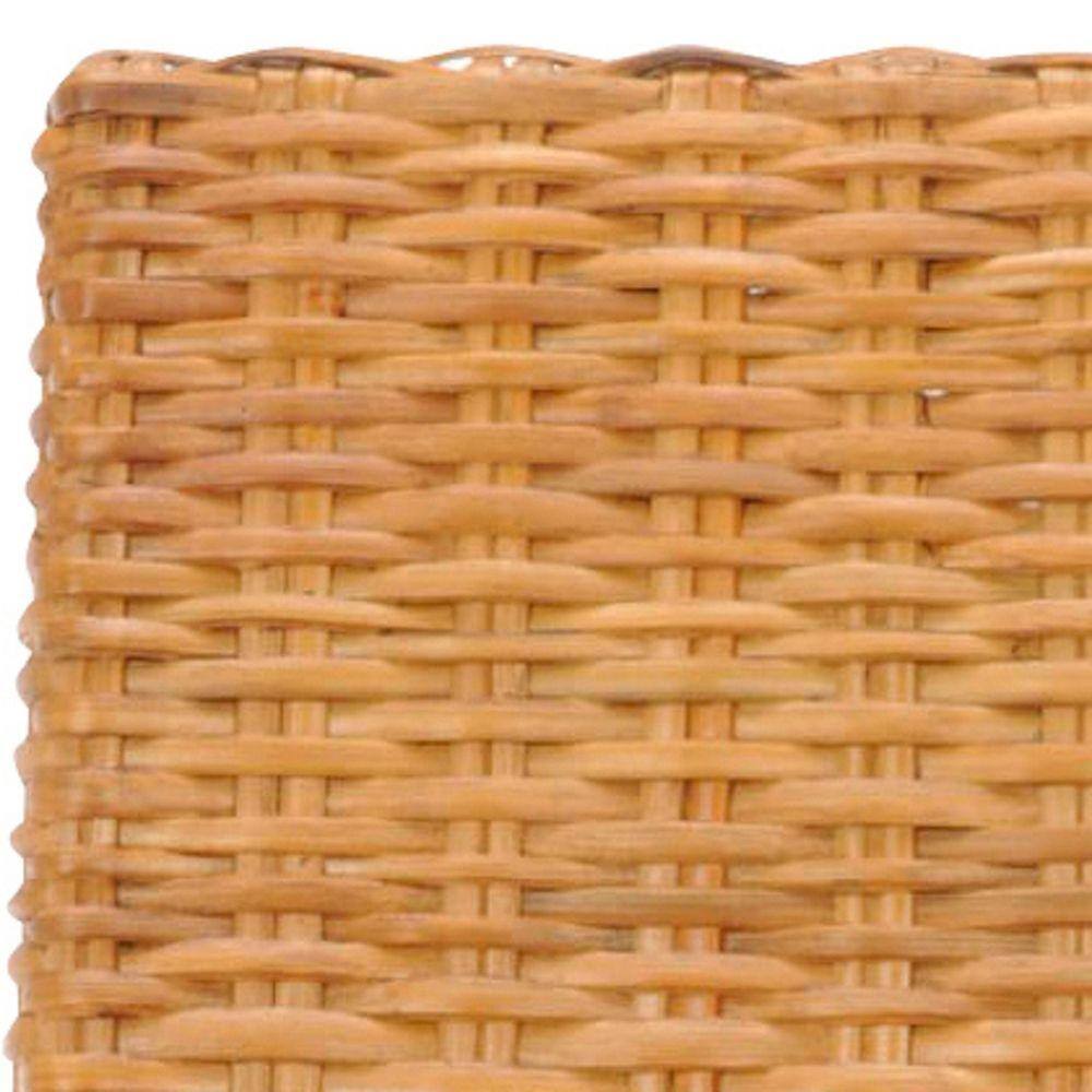 Parsons Transitional Honey Oak Cane Side Chair